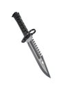 Black military knife Royalty Free Stock Photo
