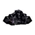Black minerals from the mine.Coal, which is mined in the mine.Mine Industry single icon in cartoon style vector symbol