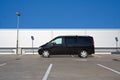 Black minivan Royalty Free Stock Photo