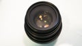 black Mirrorless camera lens 35mm Royalty Free Stock Photo