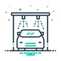 Mix icon for Auto wash, wash and clean