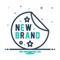 Mix icon for Brandnew, brand and new