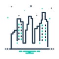 Mix icon for Citycenter, city and center
