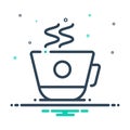 mix icon for Coffee cup, decaf and refreshment