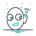 Mix icon for Eavesdropper, spy and listening