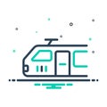 Mix icon for Electric Engine, fuel and transport