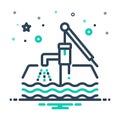 Mix icon for Groundwater, aquifers and water Royalty Free Stock Photo