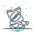 mix icon for Potato chips, fried and crisp