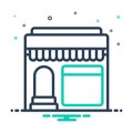 Mix icon for Restaurant, shop and food