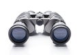 Black modern binoculars over white background Royalty Free Stock Photo