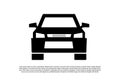 Black modern car vector icon Royalty Free Stock Photo