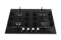 Black Modern Kitchen Gas Stove. 3d Rendering Royalty Free Stock Photo