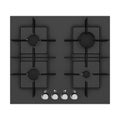 Black Modern Kitchen Gas Stove. 3d Rendering Royalty Free Stock Photo