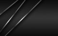 Black modern material background with diagonal silver lines and carbon fibre texture. Design for your business Royalty Free Stock Photo