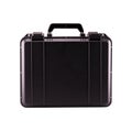 Black modern suitcase isolated with clipping path
