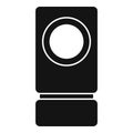 Black modern washing machine icon simple style Royalty Free Stock Photo