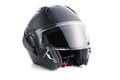 Black modular motorcycle helmet