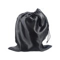 black money bag isolated on white Royalty Free Stock Photo
