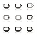 Black monitor icons