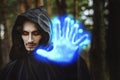 Warlock pointing finger Royalty Free Stock Photo