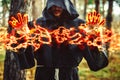 Warlock pointing finger Royalty Free Stock Photo