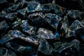Black morion quartz. Royalty Free Stock Photo