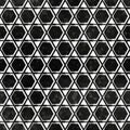 Black mosaic pattern with grunge effect