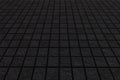 Black mosiac tile floor texture Royalty Free Stock Photo