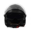 Black motorbike helmet