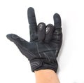Black Motorcycle gloves rock you Royalty Free Stock Photo