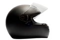 Black motorcycle helmet