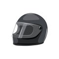 Black motorcycle helmet on a white background Royalty Free Stock Photo