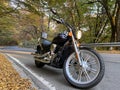 Black motorcycle in Tbilisi, Georgia