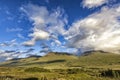 Black mount and clouds