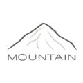 Black mountain icon