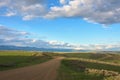 Black Mountain Landscape Country Road Royalty Free Stock Photo