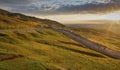 Sunset over the hairpin Royalty Free Stock Photo