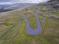 Aerial view of Mountain Road Royalty Free Stock Photo