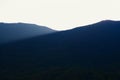 Black mountain in sunlight Royalty Free Stock Photo