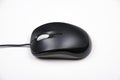 Black mouse with white background Royalty Free Stock Photo