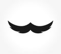 Moustache icon vector Royalty Free Stock Photo