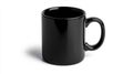 Black mug mockup on white background Royalty Free Stock Photo