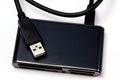 A black multi card reader isolate Royalty Free Stock Photo