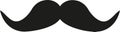 Black mustache icon retro Royalty Free Stock Photo