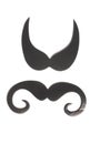 Black mustache icon style Royalty Free Stock Photo