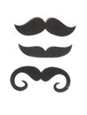 Black mustache icon style Royalty Free Stock Photo