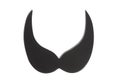 Black mustache icon style Royalty Free Stock Photo