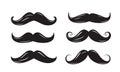 Black mustache icons Royalty Free Stock Photo