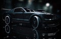 Black Mustang Sports Car