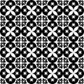 Black nad white royal pattern. The Seamless vector background